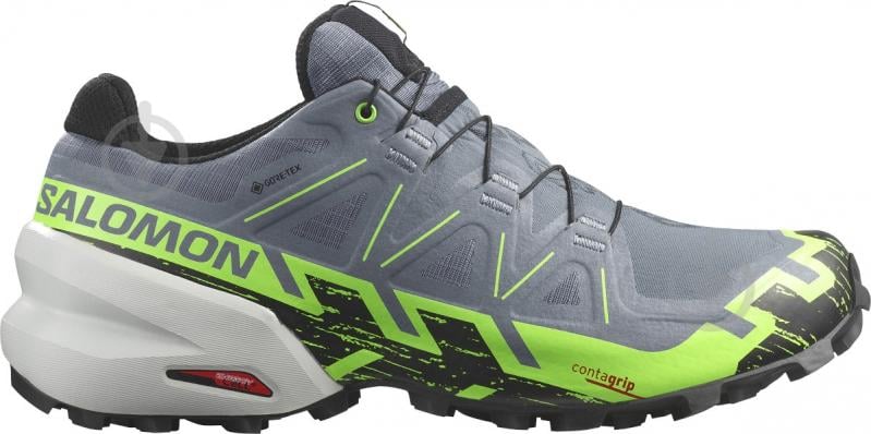 Кроссовки мужские демисезонные Salomon SPEEDCROSS 6 GTX L47301900 р.44 2/3 серые - фото 1