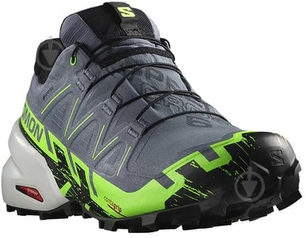 Кроссовки мужские демисезонные Salomon SPEEDCROSS 6 GTX L47301900 р.44 2/3 серые - фото 3