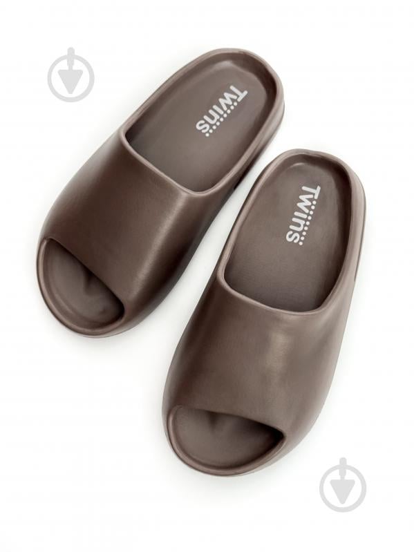 Шлепанцы Twins р.42-43 шоколадный - фото 2 Шлепанцы Twins р.42-43 шоколадный - фото 2