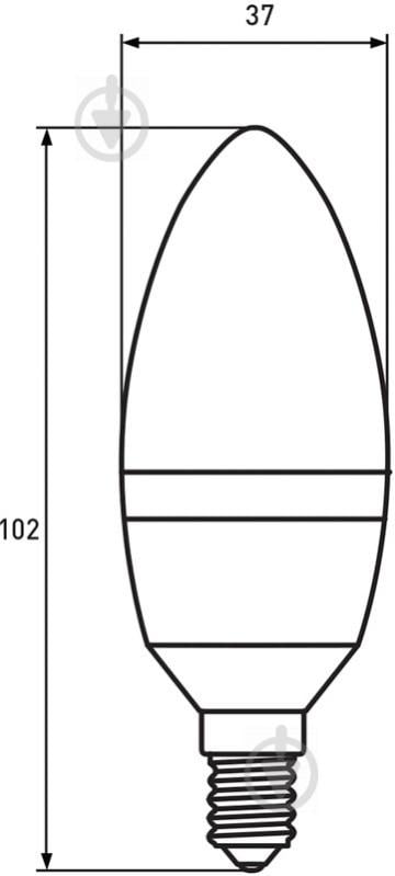 Лампа светодиодная Eurolamp 3 шт./уп. 6 Вт C37 матовая E14 220 В 3000 К - фото 3