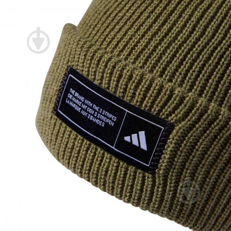 Шапка Adidas ESS BEANIE CUFF IY5257 р.2XL хаки - фото 3