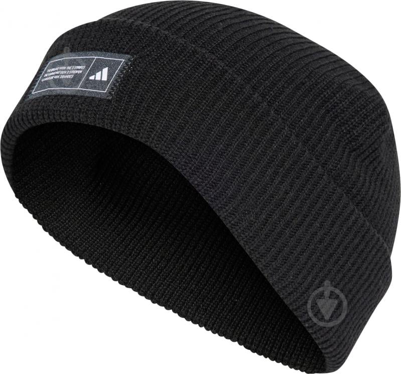 Шапка Adidas ESS BEANIE CUFF IT4633 р.2XL чорний - фото 1