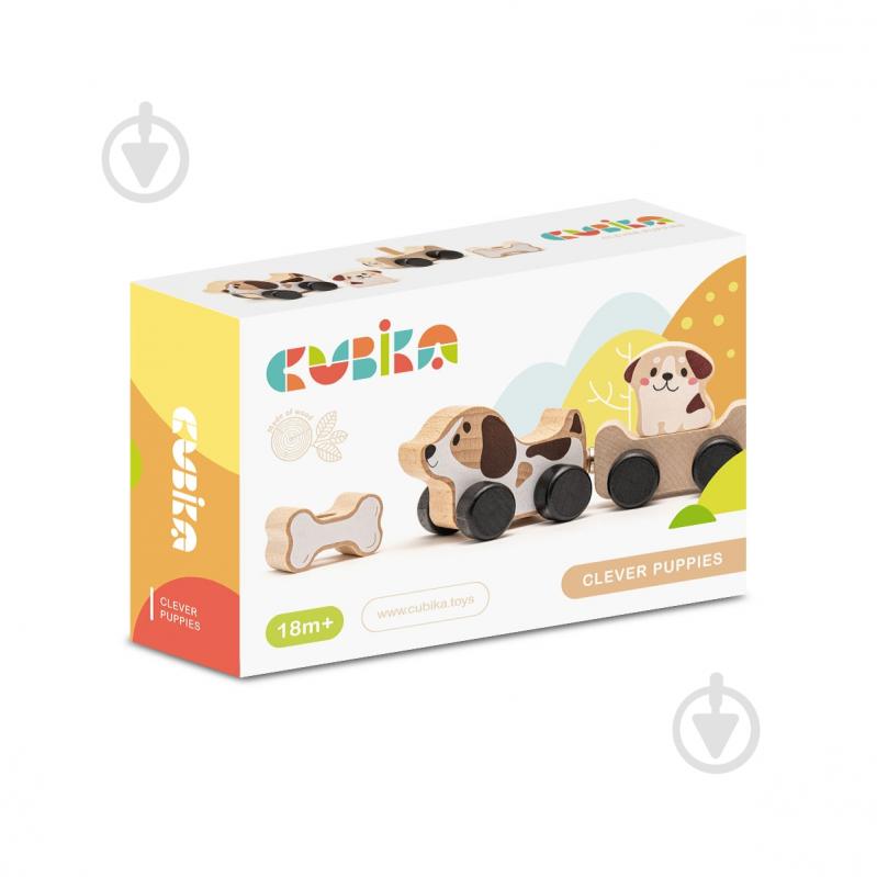 Игра деревянная Cubika "Сообразительные щенки" - фото 1 Игра деревянная Cubika "Сообразительные щенки" - фото 1
