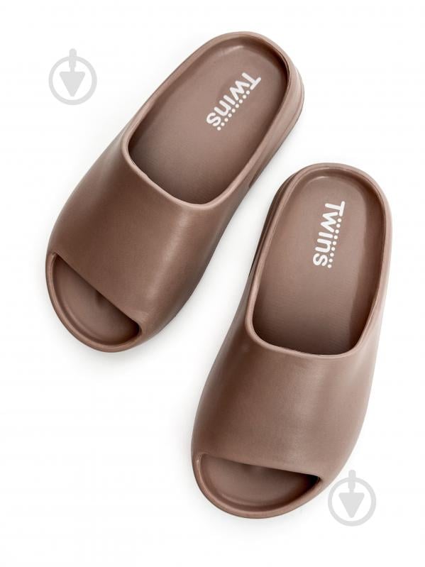 Шлепанцы Twins р.40-41 бежевый - фото 1