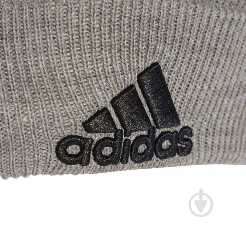 Шапка Adidas LOGO BEANIE CUF IY7665 р.XL сірий - фото 3