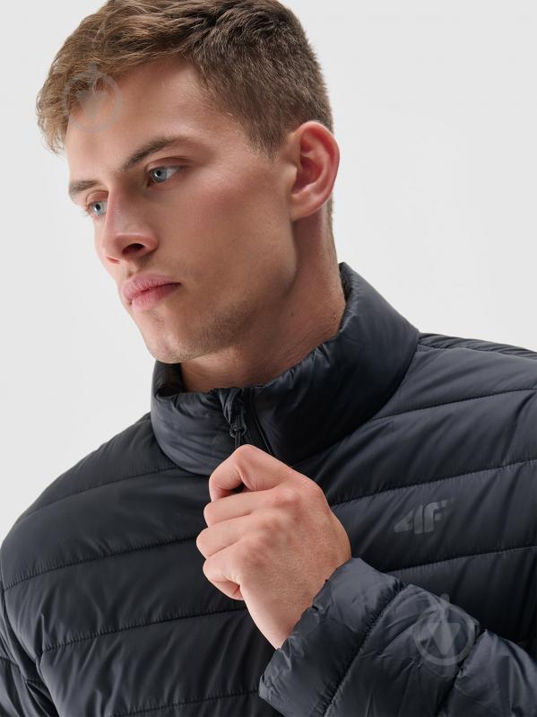 Куртка чоловіча демісезонна 4F DOWN JACKET M483 4FWAW24TDJAM483-20S р.M чорна - фото 4