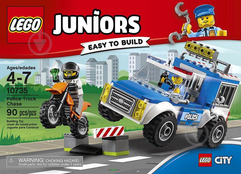 Конструктор LEGO Juniors Переслідування на поліцейській вантажівці 10735 - фото 1