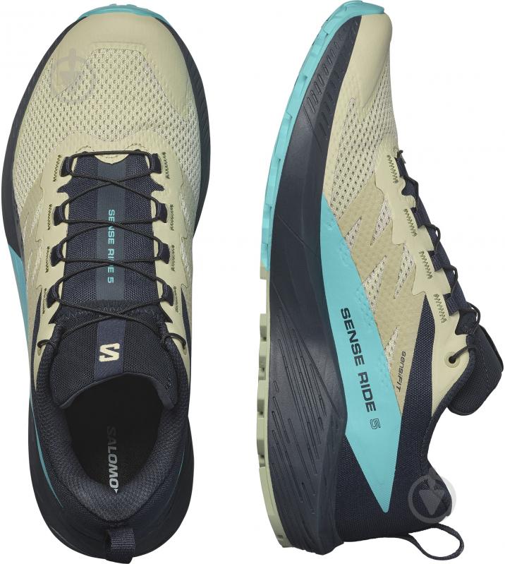 Кросівки чоловічі демісезонні Salomon SENSE RIDE 5 L47458500 р.44 2/3 різнокольорові - фото 5