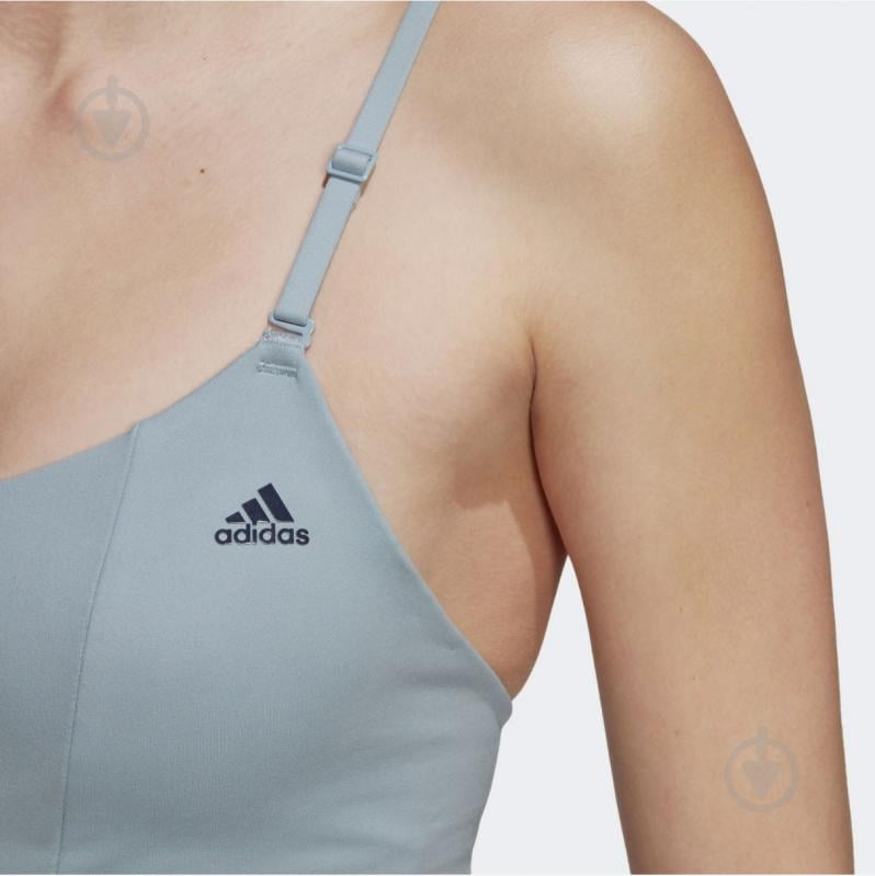 Бра Adidas Yoga Studio Light-Support Bra Light Blue HF2269 р.M-A/C серый - фото 5