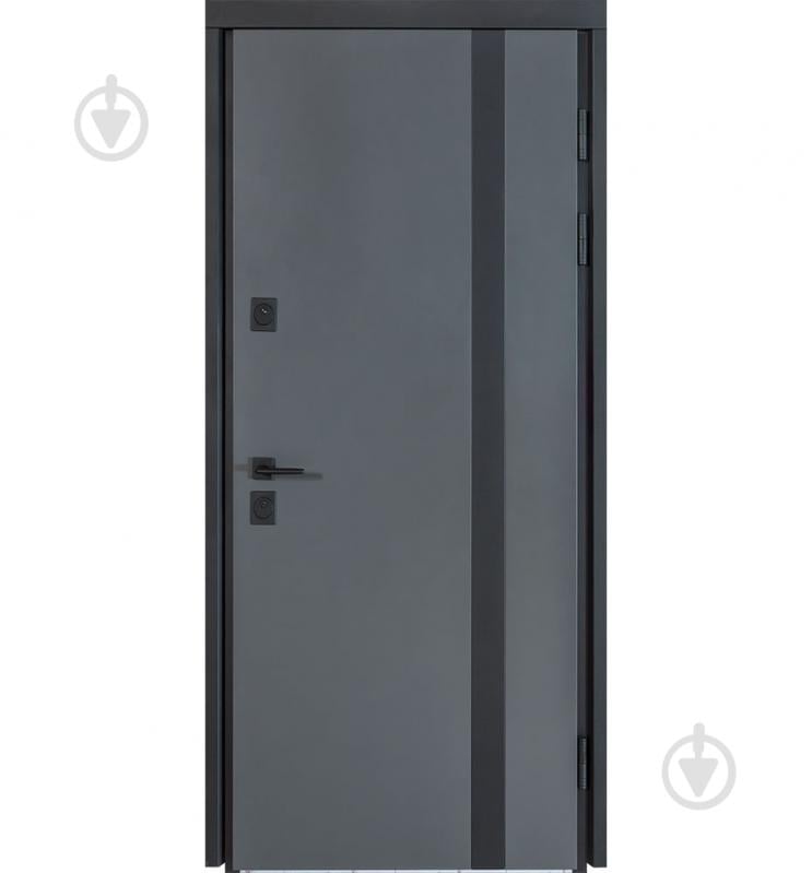 Двері вхідні Булат Котедж 710 білий атласний 2050x950 мм ліві - фото 2