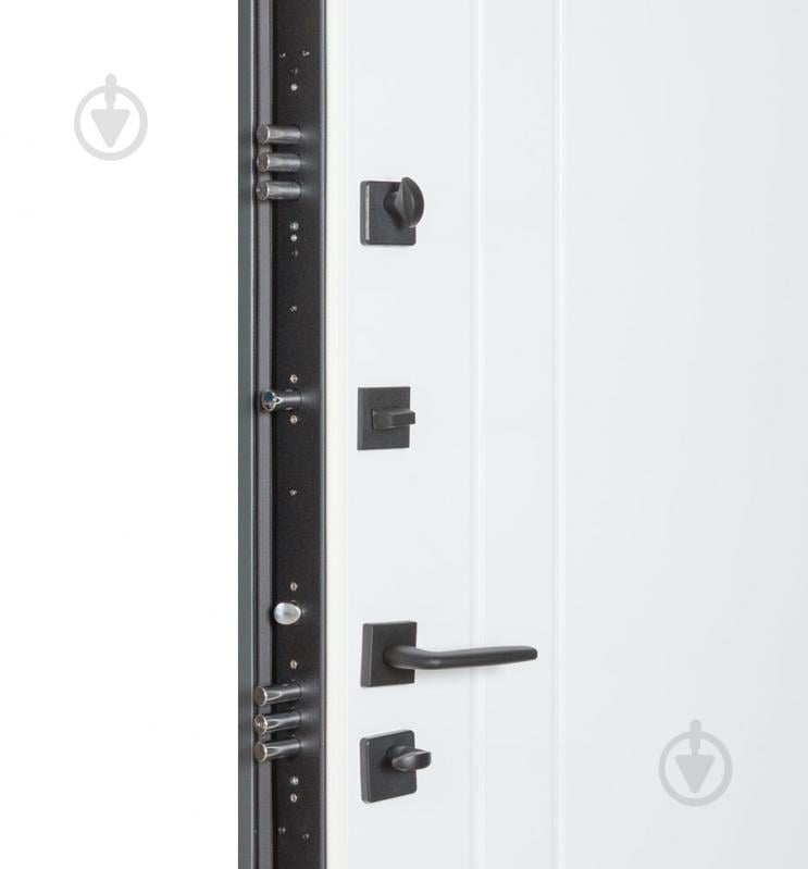 Двері вхідні Булат Котедж 710 білий атласний 2050x950 мм ліві - фото 6