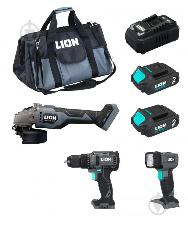Набор аккумуляторного инструмента LION Set-1 - фото 1 Набор аккумуляторного инструмента LION Set-1 - фото 1