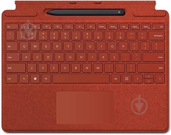 Клавіатура Microsoft Surface Pro X Signature Pen Bundle Poppy (25O-00027) red - фото 2