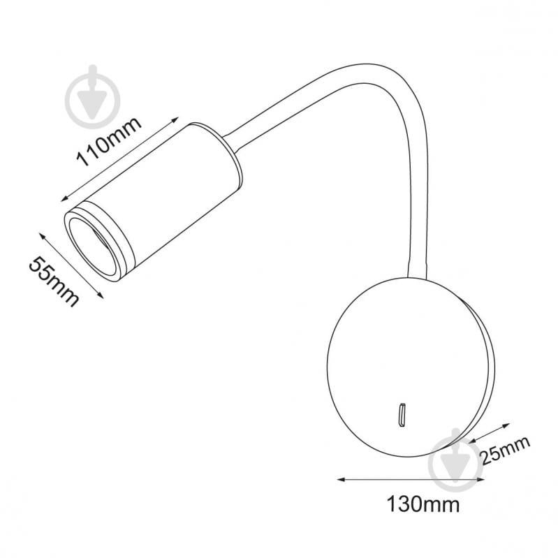 Світильник настінний LED CONCEPT CARN LC-WL 1xGU10 білий - фото 5