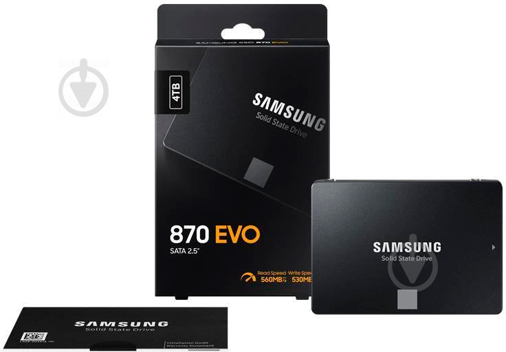 SSD-накопитель Samsung 870 EVO 4000GB 2,5" SATA III MLC (MZ-77E4T0BW) - фото 6