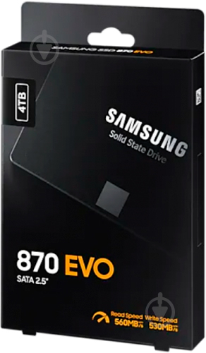 SSD-накопитель Samsung 870 EVO 4000GB 2,5" SATA III MLC (MZ-77E4T0BW) - фото 7