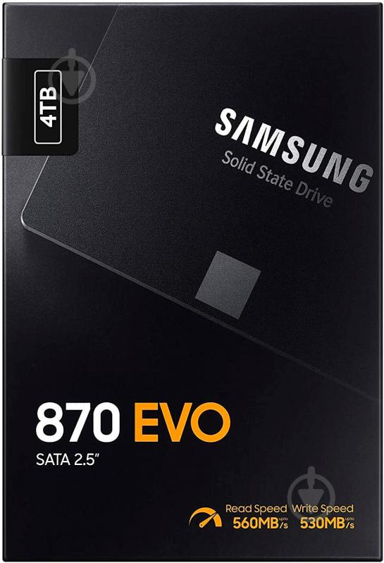 SSD-накопитель Samsung 870 EVO 4000GB 2,5" SATA III MLC (MZ-77E4T0BW) - фото 8