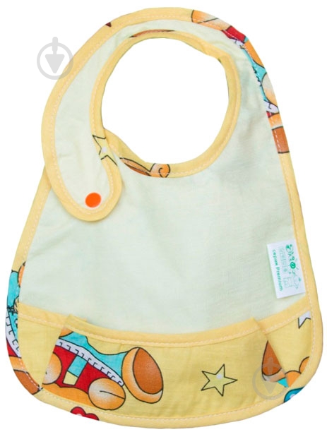 Слюнявчик Эко Пупс Premium молочный - фото 1