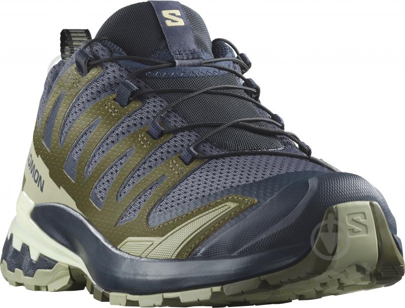 Кросівки чоловічі демісезонні Salomon XA PRO 3D V10 L47467500 р.46 сіро-зелені - фото 3