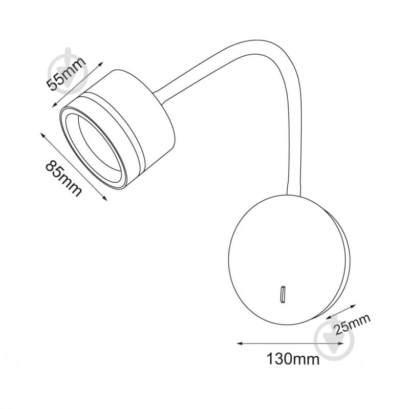 Світильник настінний LED CONCEPT NURE LC-WL 8555 1xGX53 білий - фото 5