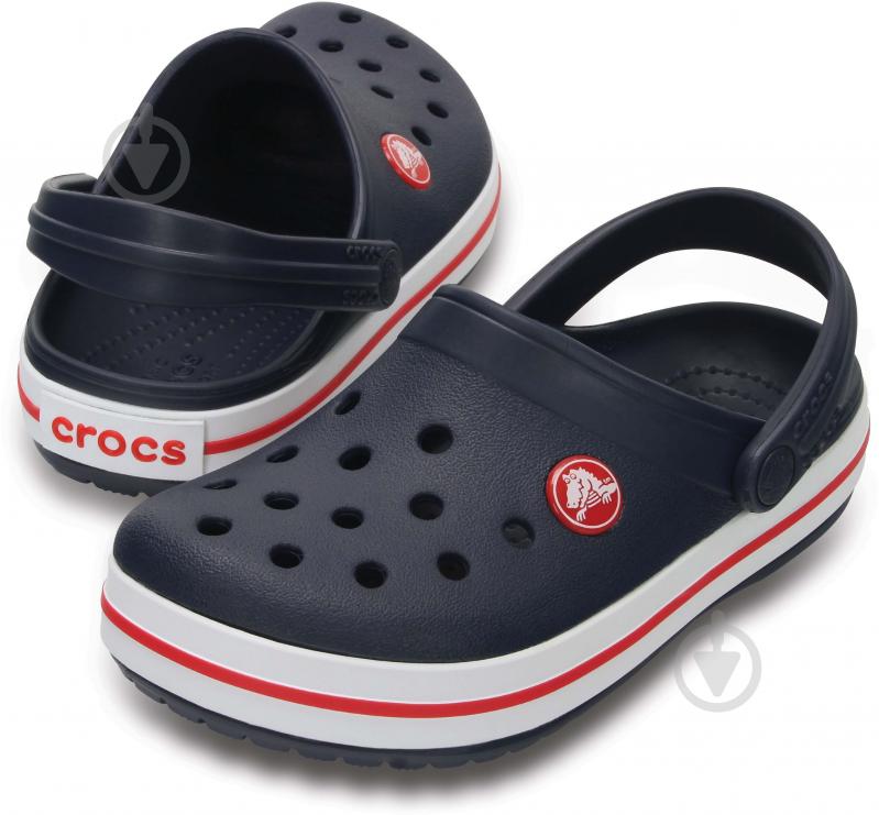 Сабо Crocs CROCS CROCBAND CLOG K 204537 204537-485 р.33/34 красный с голубым - фото 2