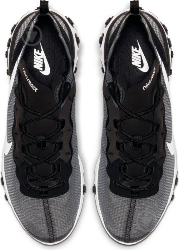 Кросівки чоловічі демісезонні Nike REACT ELEMENT 55 SE CI3831-002 р.42,5 чорні із білим - фото 7 Кросівки чоловічі демісезонні Nike REACT ELEMENT 55 SE CI3831-002 р.42,5 чорні із білим - фото 7