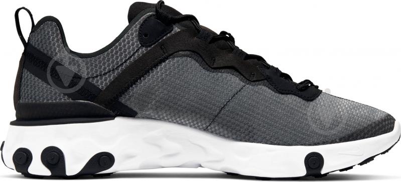 Кроссовки мужские демисезонные Nike REACT ELEMENT 55 SE CI3831-002 р.43 черные с белым - фото 4