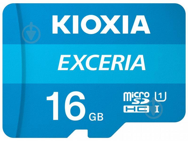 Карта памяти KIOXIA microSDHC 16 ГБ Class 10UHS-I (LMEX1L016GG2) - фото 1