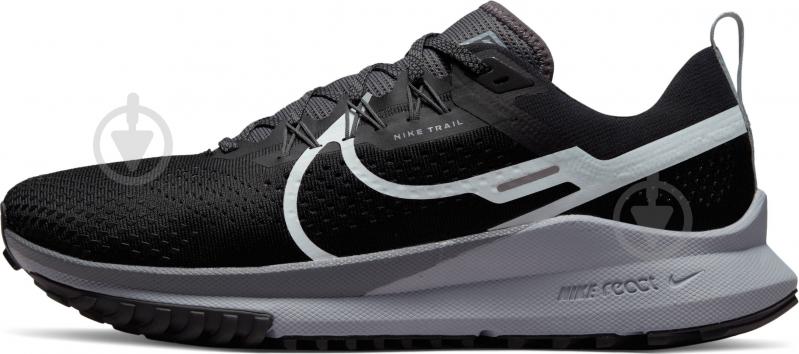 Кросівки чоловічі демісезонні Nike REACT PEGASUS TRAIL 4 DJ6158-001 р.41 чорні - фото 3