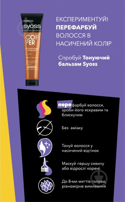 Бальзам оттеночный Syoss Color Glow платиновый блонд 100 мл - фото 6