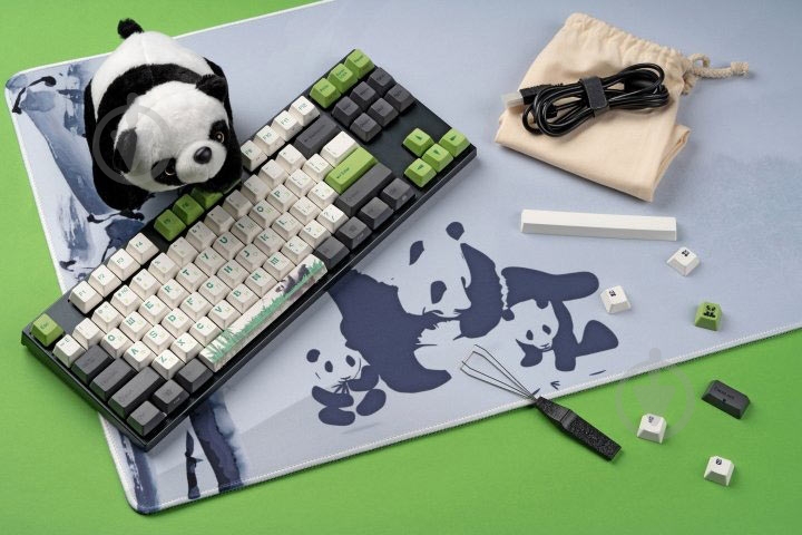Клавиатура Varmilo VA87M Panda Cherry MX Blue (VA87MC2W/LLPANDR) grey - фото 10