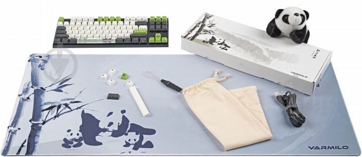 Клавиатура Varmilo VA87M Panda Cherry MX Blue (VA87MC2W/LLPANDR) grey - фото 14