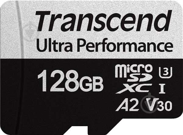 Карта памяти Transcend microSDXC 128 ГБ UHS-I Class 3 (U3) (TS128GUSD340S) 340S A2 - фото 1