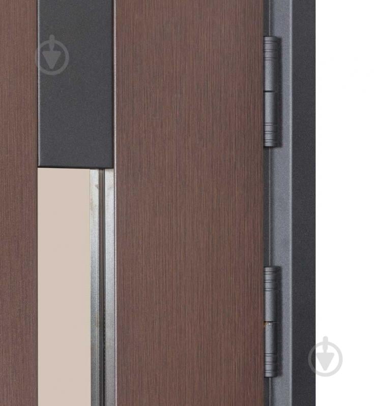 Двері вхідні Булат Термо Хаус 705 венге темний / венге темний 2050x1200 мм праві - фото 6