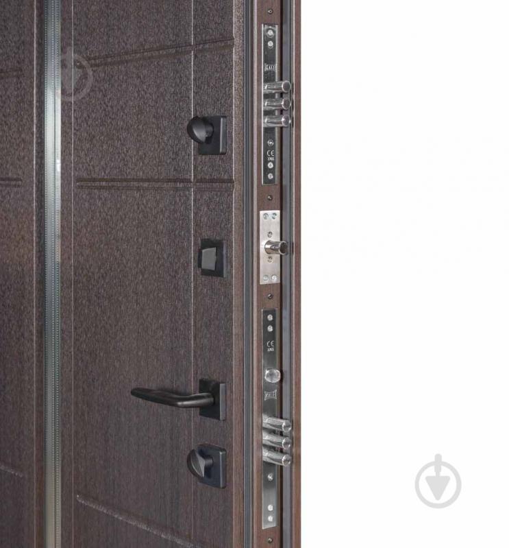 Двері вхідні Булат Термо Хаус 705 венге темний / венге темний 2050x1200 мм праві - фото 5