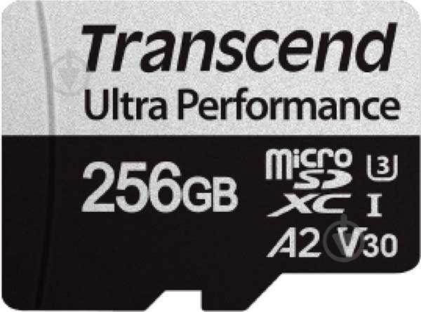 Карта памяти Transcend microSDXC 256 ГБ UHS-I Class 3 (U3) (TS256GUSD340S) 340S A2 - фото 1