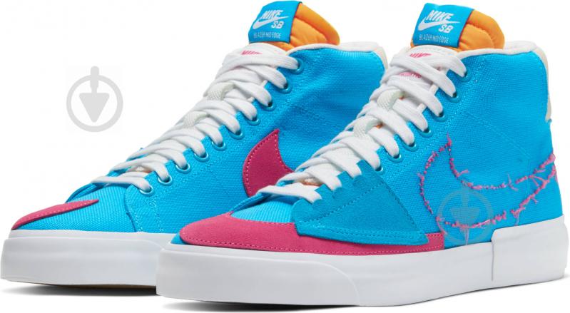 Кроссовки демисезонные Nike SBZOOM Blazer Mid Edge CI3833-400 р.44 голубые - фото 1