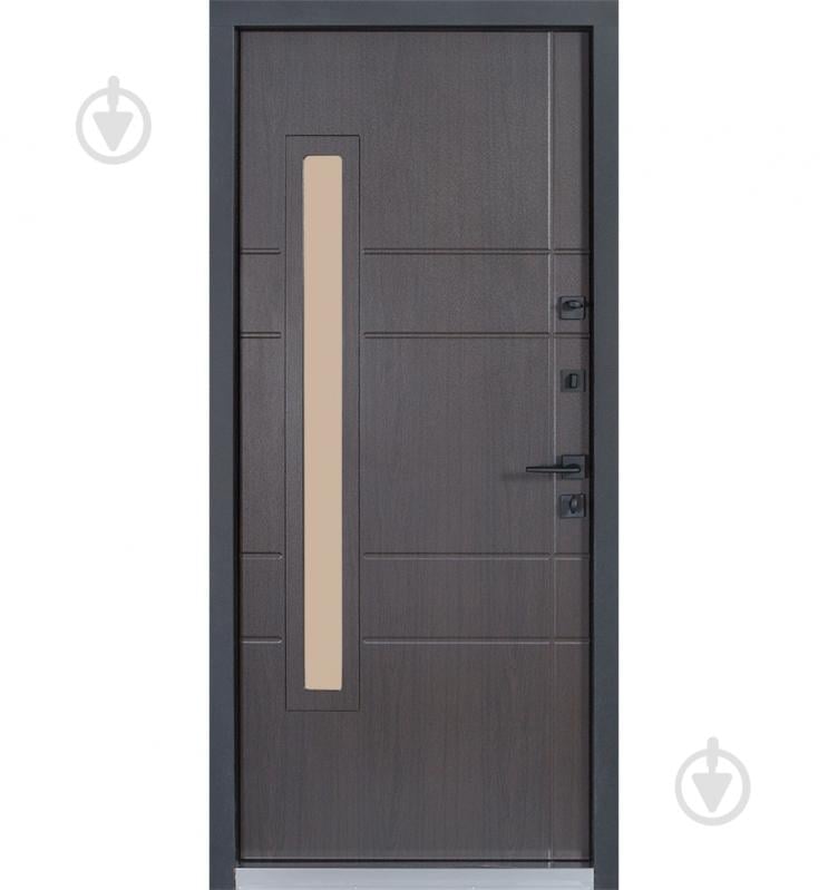 Двері вхідні Булат Термо Хаус 705 венге темний / венге темний 2050x950 мм ліві - фото 3 Двері вхідні Булат Термо Хаус 705 венге темний / венге темний 2050x950 мм ліві - фото 3