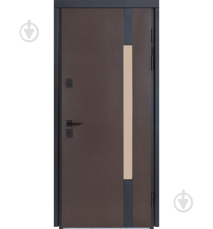 Двері вхідні Булат Термо Хаус 705 венге темний / венге темний 2050x950 мм ліві - фото 2 Двері вхідні Булат Термо Хаус 705 венге темний / венге темний 2050x950 мм ліві - фото 2