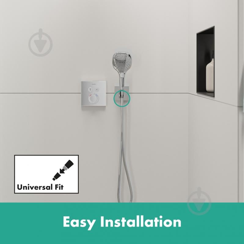 Держатель для душа Hansgrohe FIXFIT Porter Square - фото 5 Держатель для душа Hansgrohe FIXFIT Porter Square - фото 5