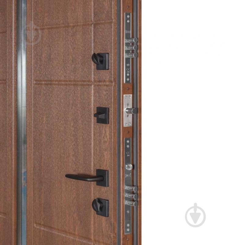 Двері вхідні Булат Термо Хаус 705 горіх 2050x1200 мм праві - фото 5