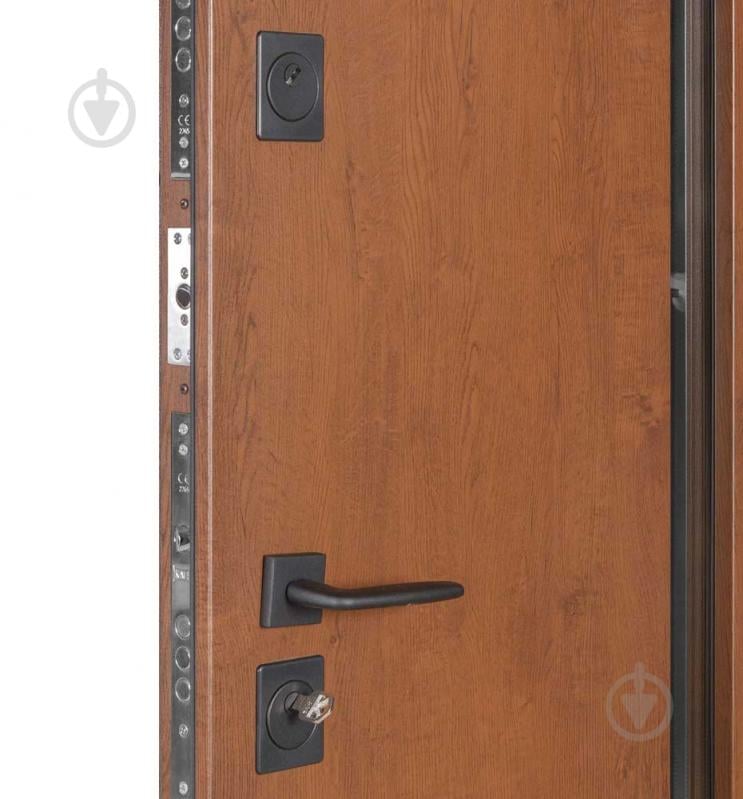 Двері вхідні Булат Термо Хаус 705 горіх 2050x1200 мм праві - фото 4