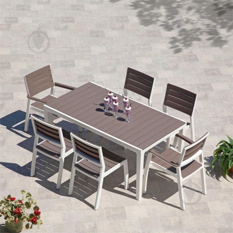 Стул Keter Harmony коричневый/белый - фото 3