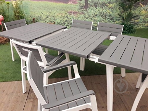 Стол Keter Harmony 100,5x162 см серый - фото 3 Стол Keter Harmony 100,5x162 см серый - фото 3
