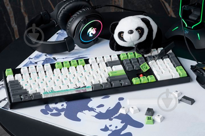 Клавиатура Varmilo VA108M (VA108MR2W/LLPANDR) Panda Cherry MX Red grey - фото 15 Клавиатура Varmilo VA108M (VA108MR2W/LLPANDR) Panda Cherry MX Red grey - фото 15