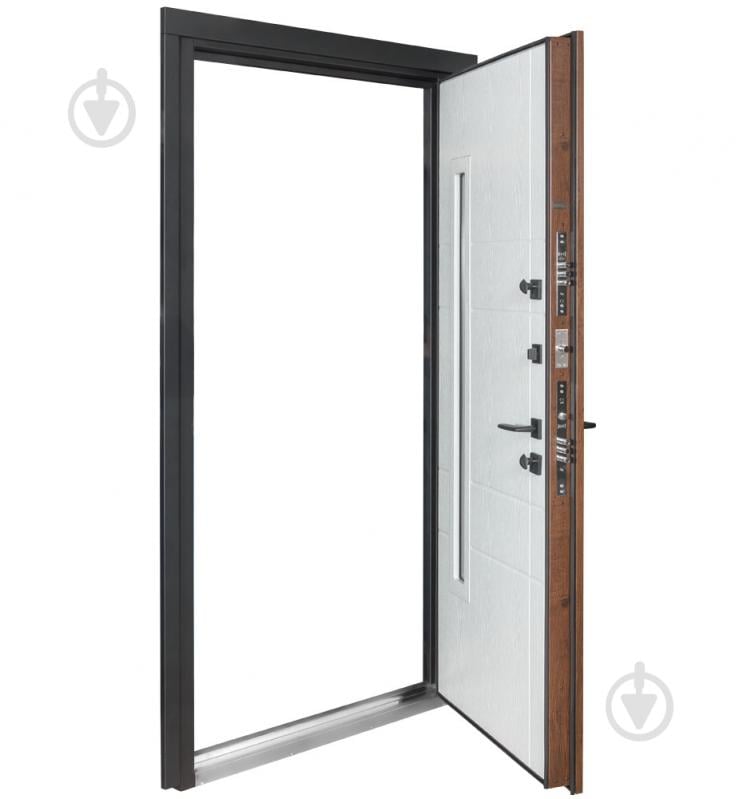 Двері вхідні Булат Термо Хаус 705 дуб бронзовий / молочний клен 2050x950 мм ліві - фото 4