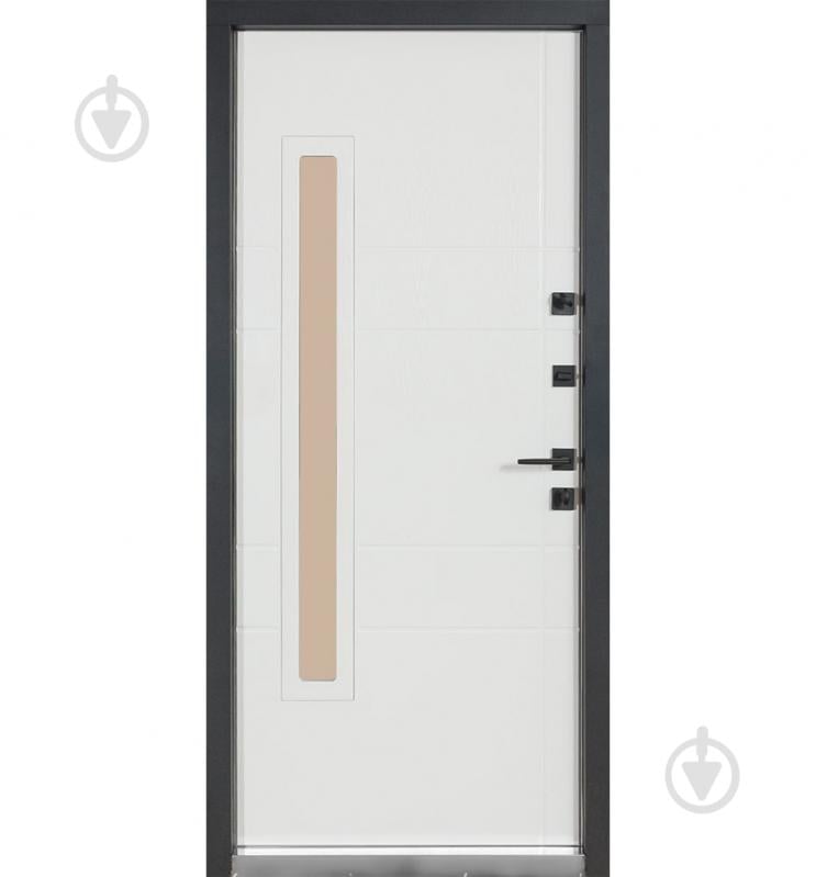 Двері вхідні Булат Термо Хаус 705 дуб бронзовий / молочний клен 2050x950 мм ліві - фото 3