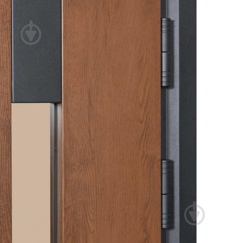 Двері вхідні Булат Термо Хаус 705 дуб бронзовий / молочний клен 2050x950 мм праві - фото 7