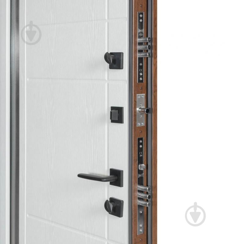 Двері вхідні Булат Термо Хаус 705 дуб бронзовий / молочний клен 2050x950 мм праві - фото 6