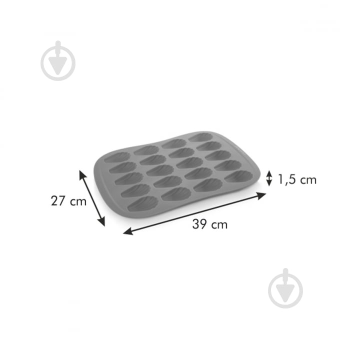 Форма для печива Мадлен Delicia SiliconPRIME 629424 Tescoma - фото 3